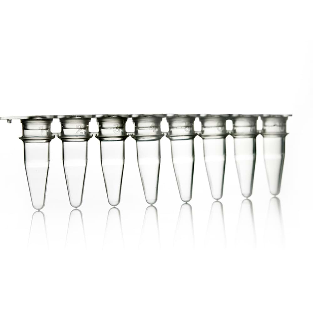 AmpliStar 8-Strip 0.2ml PCR Tubes and Flat Optical Caps